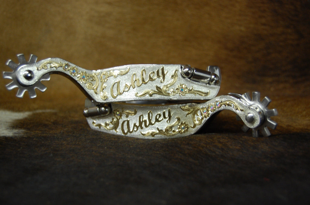 Custom Silver Spurs