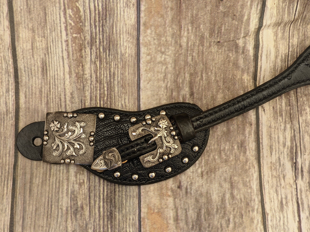 Buckle & Concho Ostrich Spur Strap