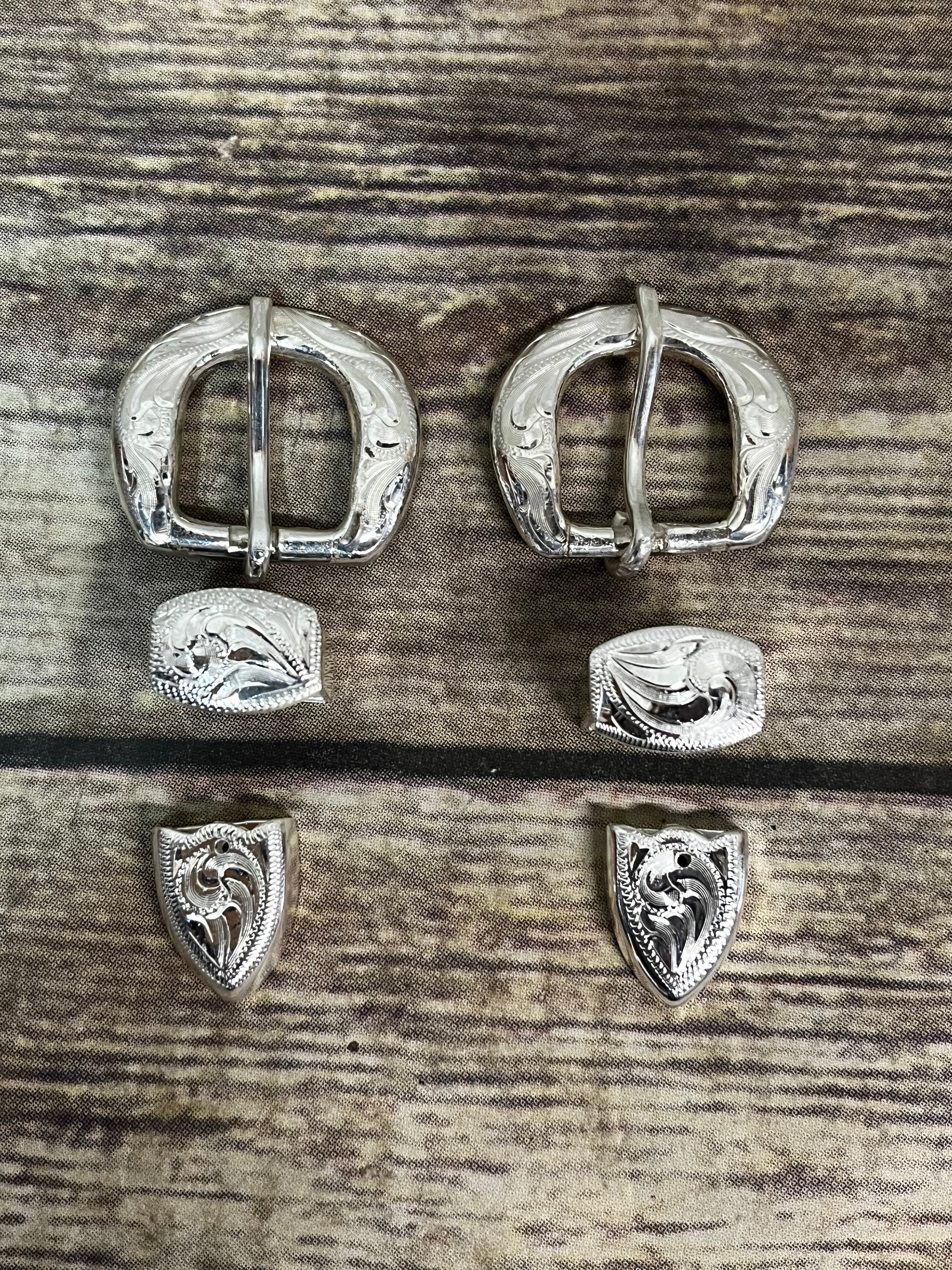 Cast Buckles 3/4" Sterling Overlay