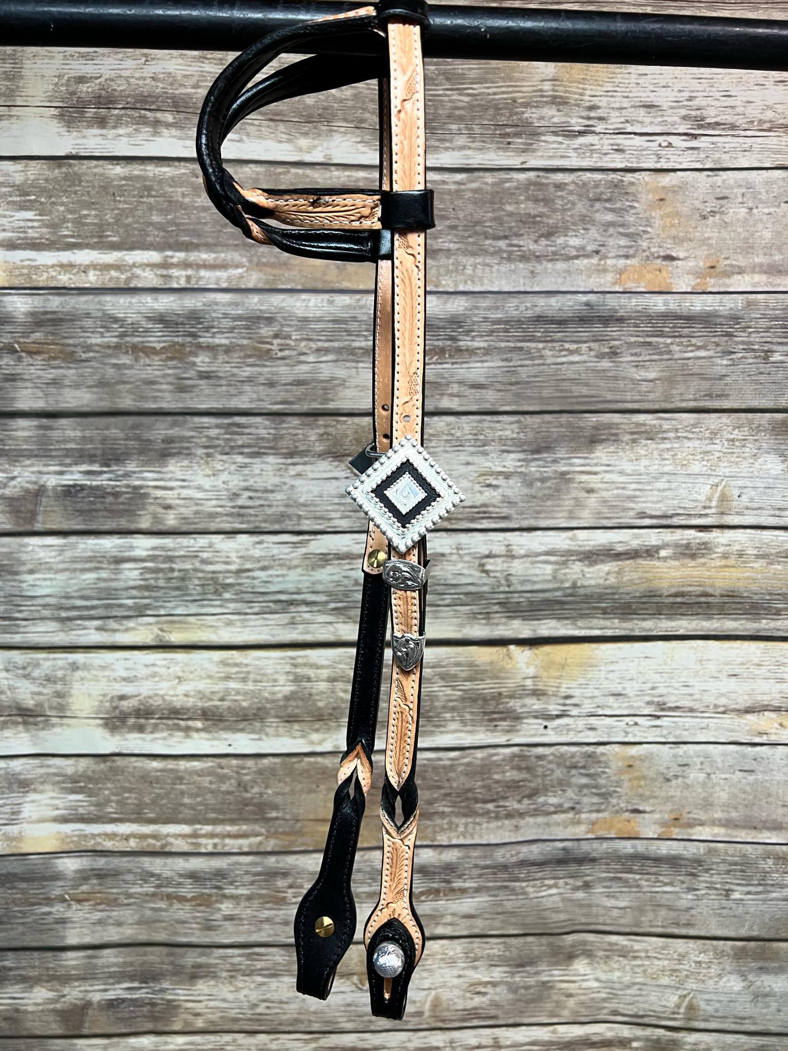 Santana Two Tone Twisted Headstall #22