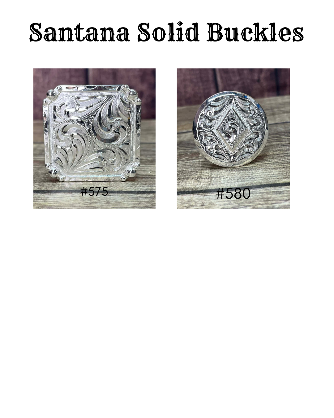 Stock Santana Headstall/Halter Buckles
