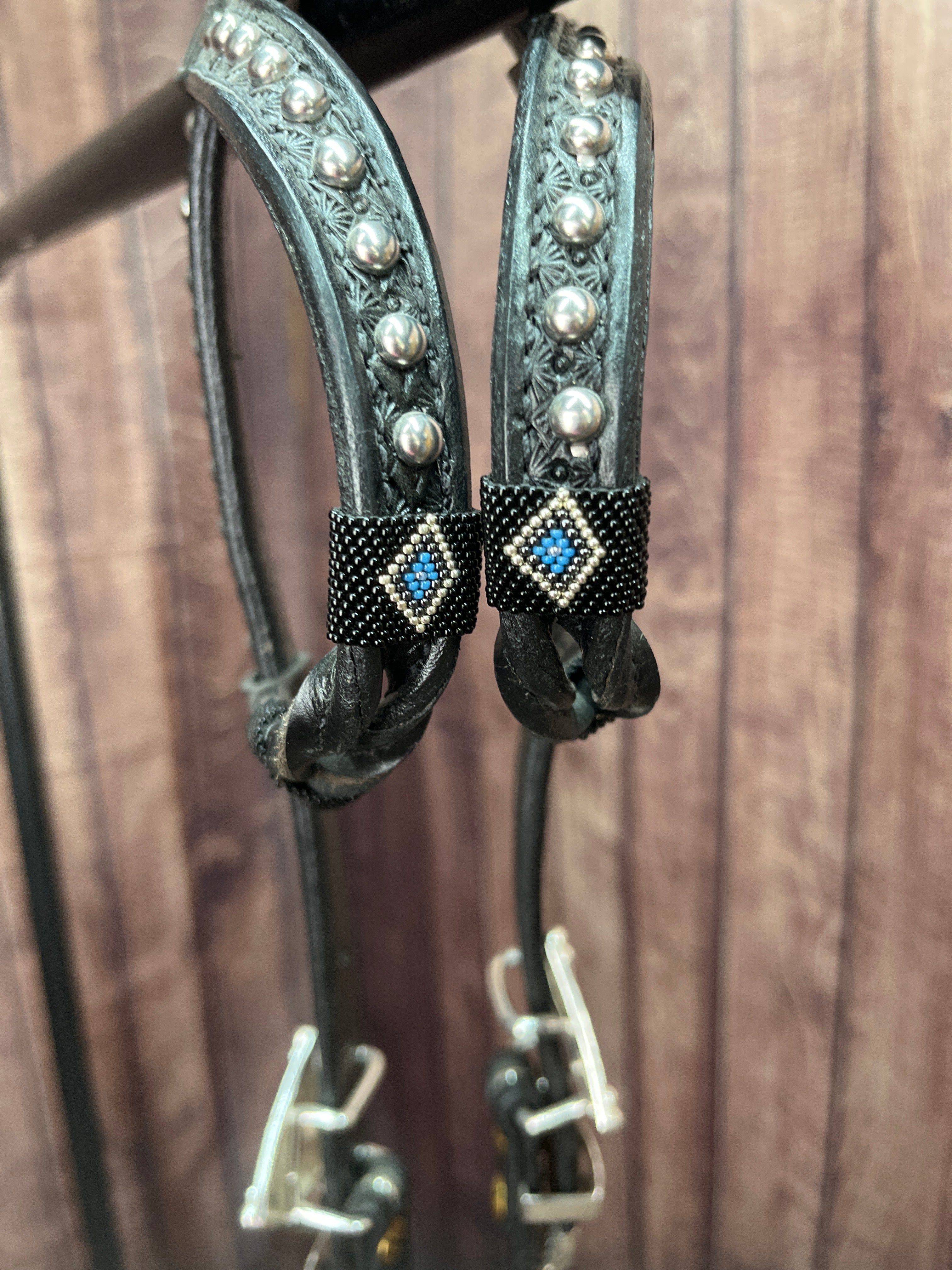 Santana Beaded Headstall #134