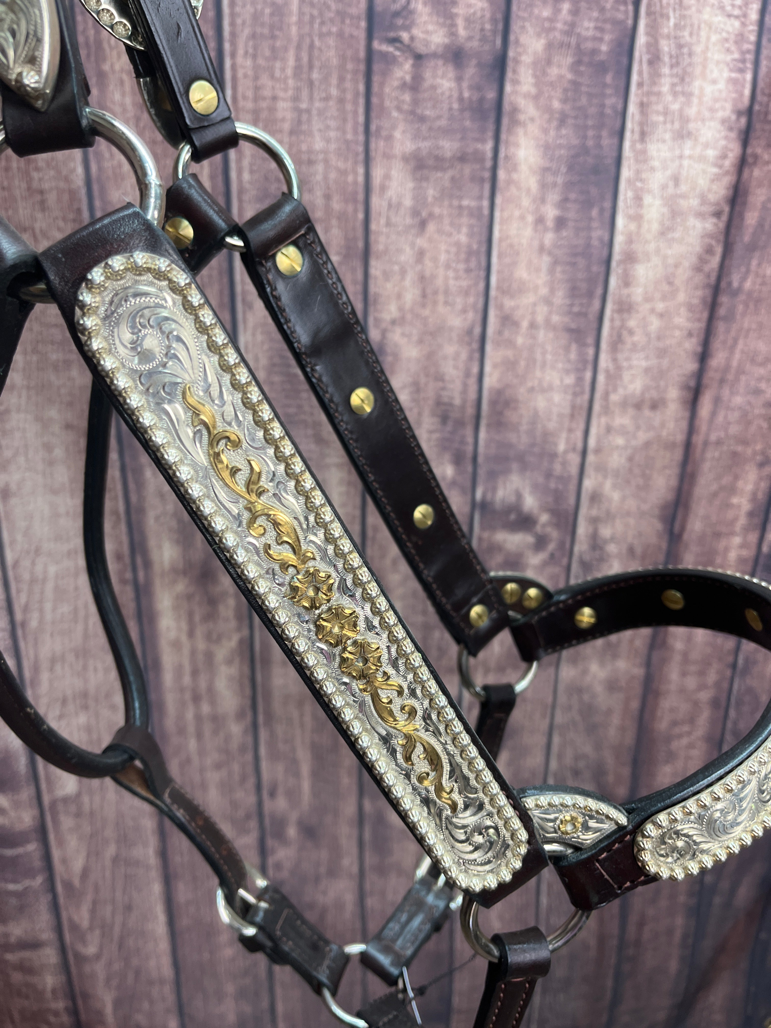 Special Sterling Overlay Lg Horse Halter