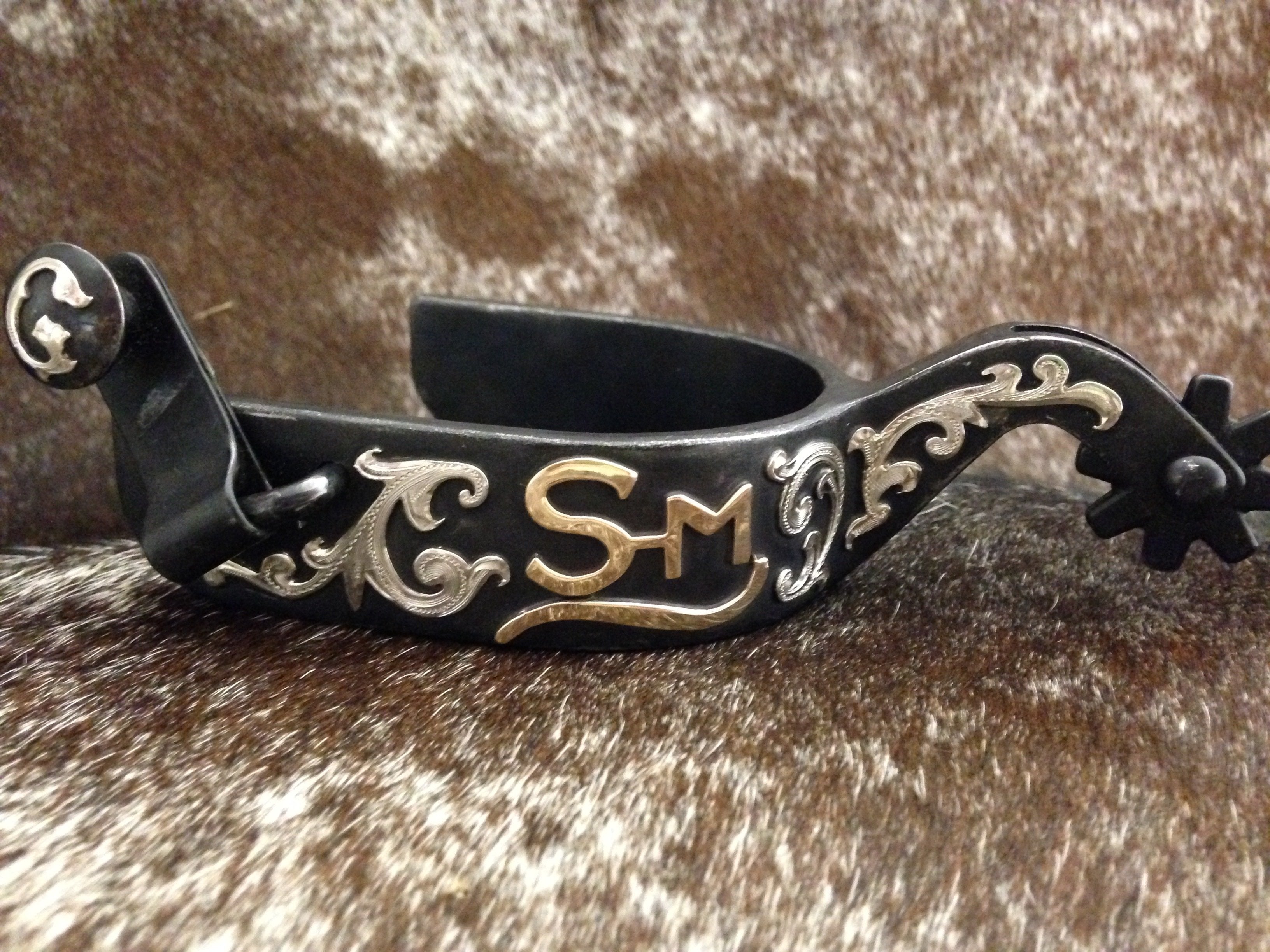 Custom Black Spurs