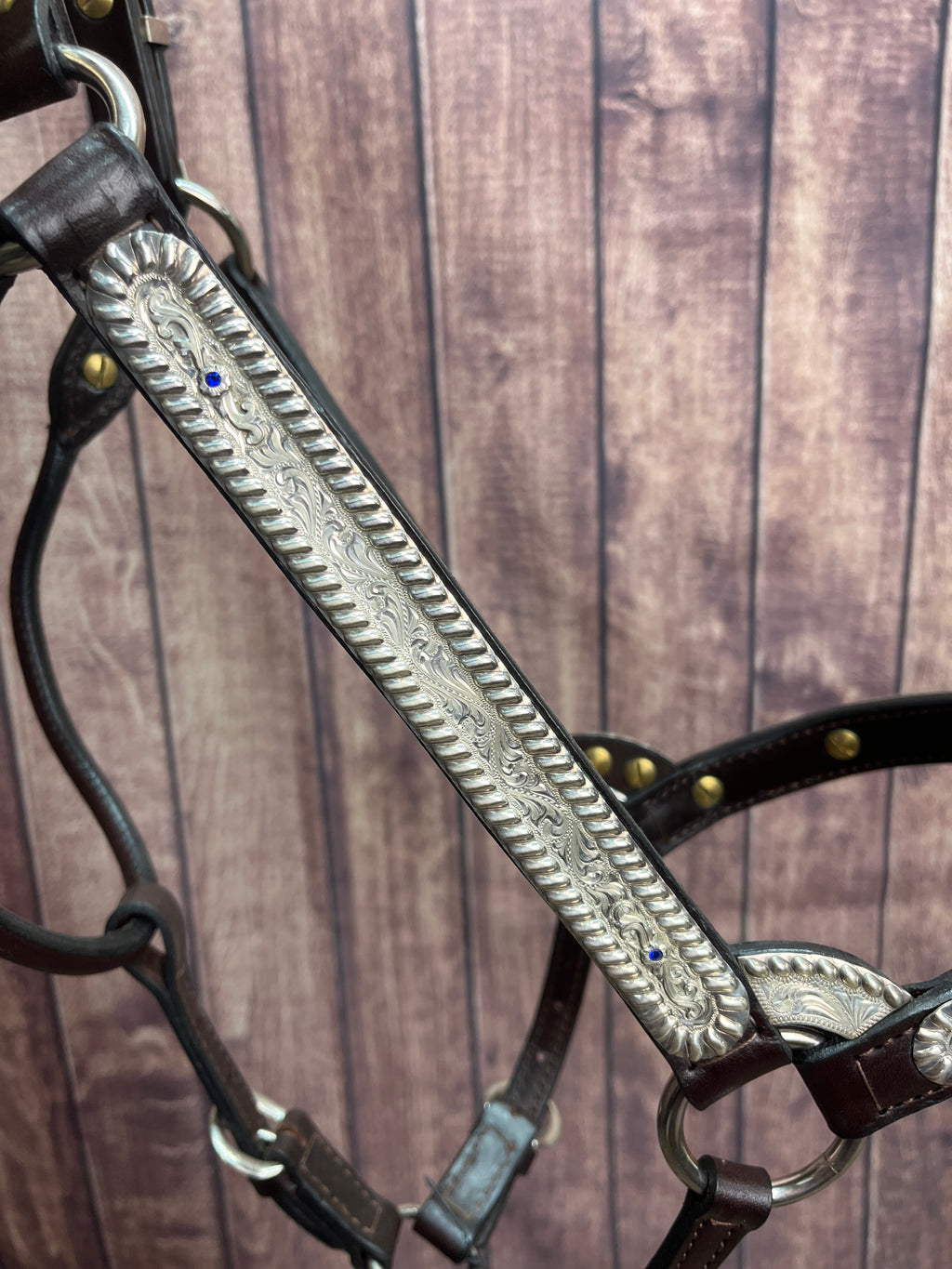 Sterling Overlay Lg Horse Halter #42