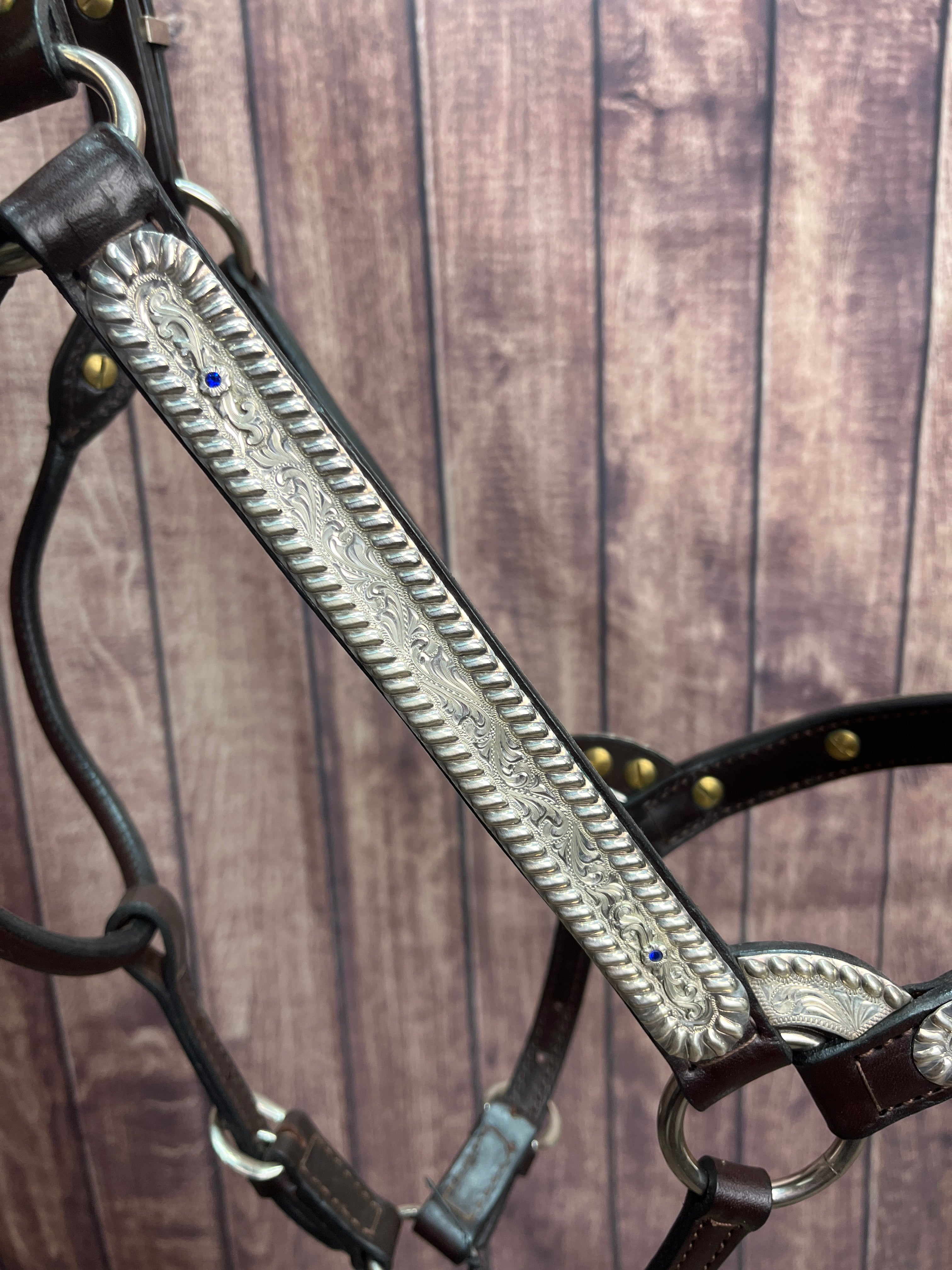 Sterling Overlay Lg Horse Halter #42