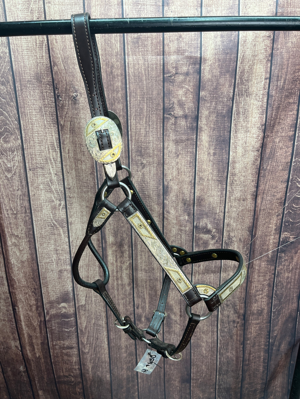 Remounted Sterling Overlay Horse Halter