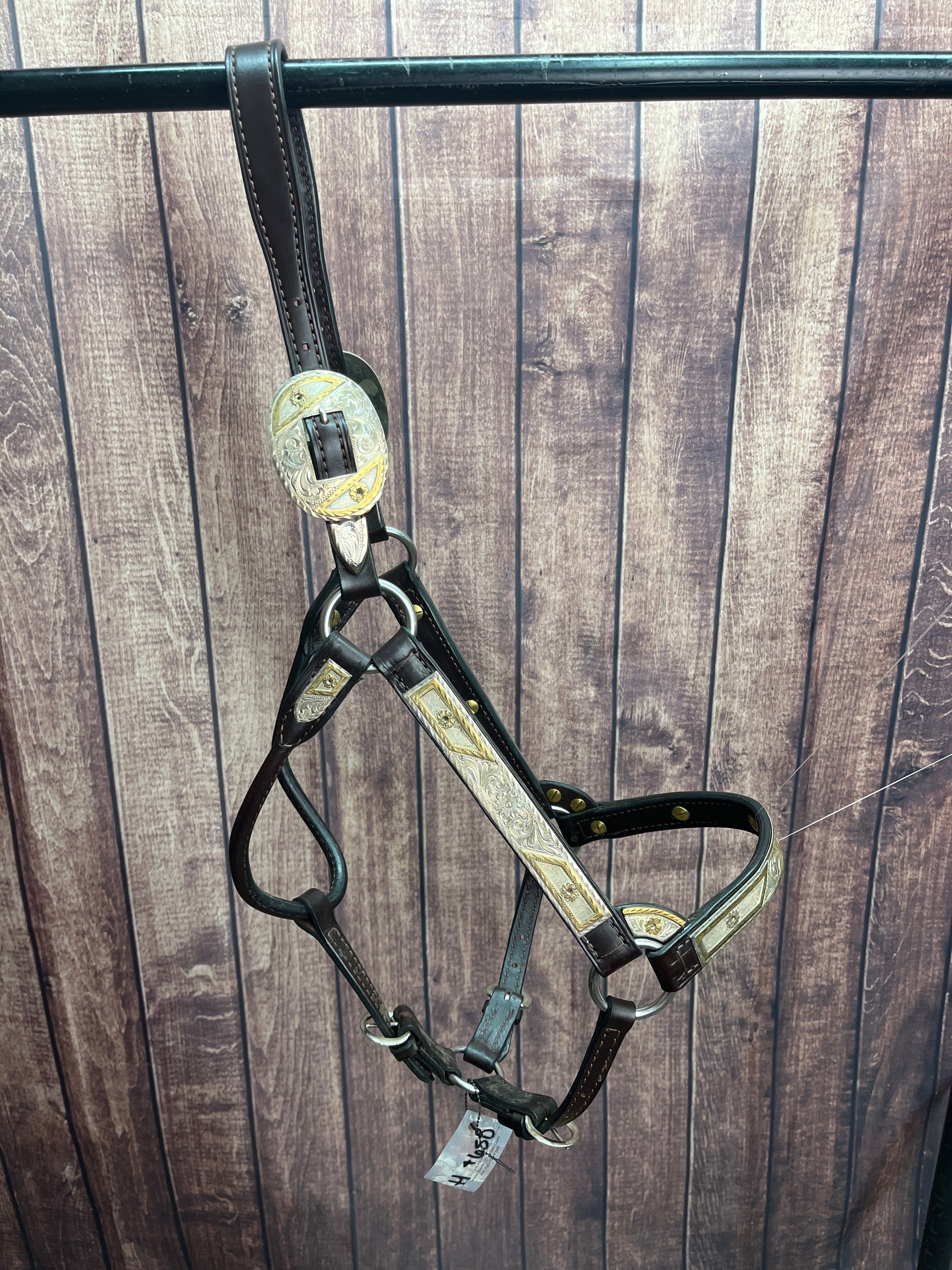 Remounted Sterling Overlay Horse Halter