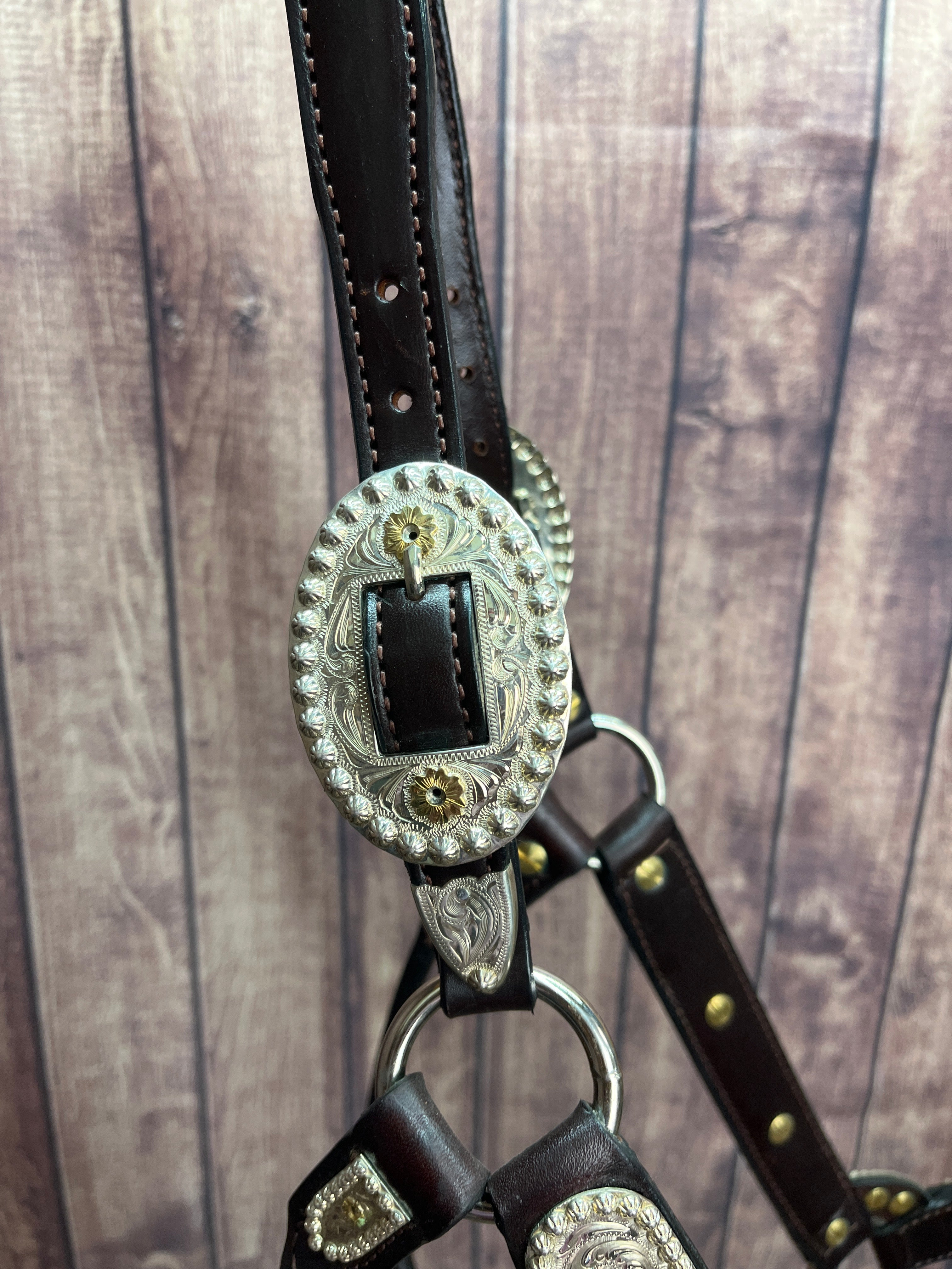 Special Sterling Overlay Lg Horse Halter