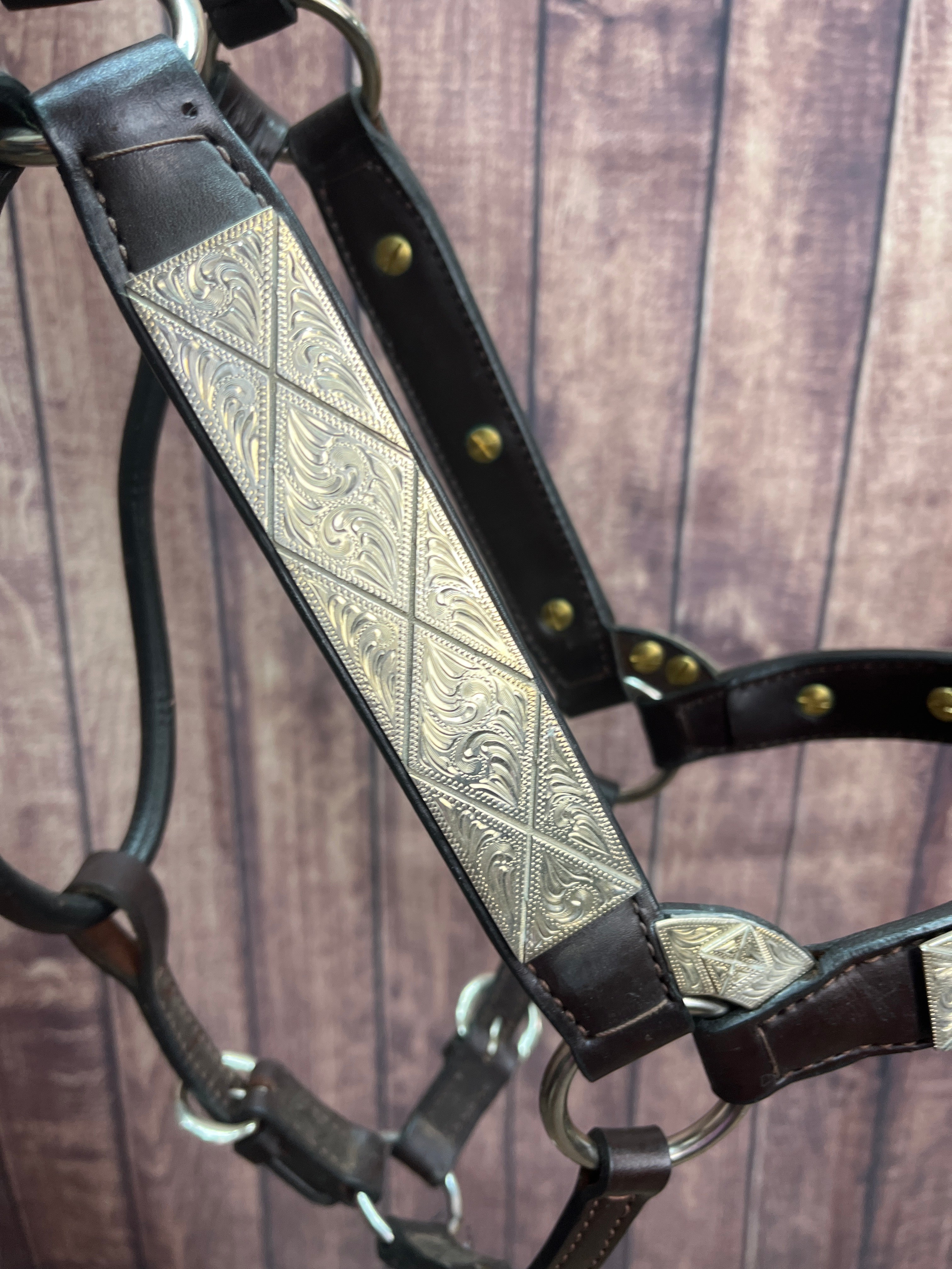 Sterling Overlay Horse Halter #49