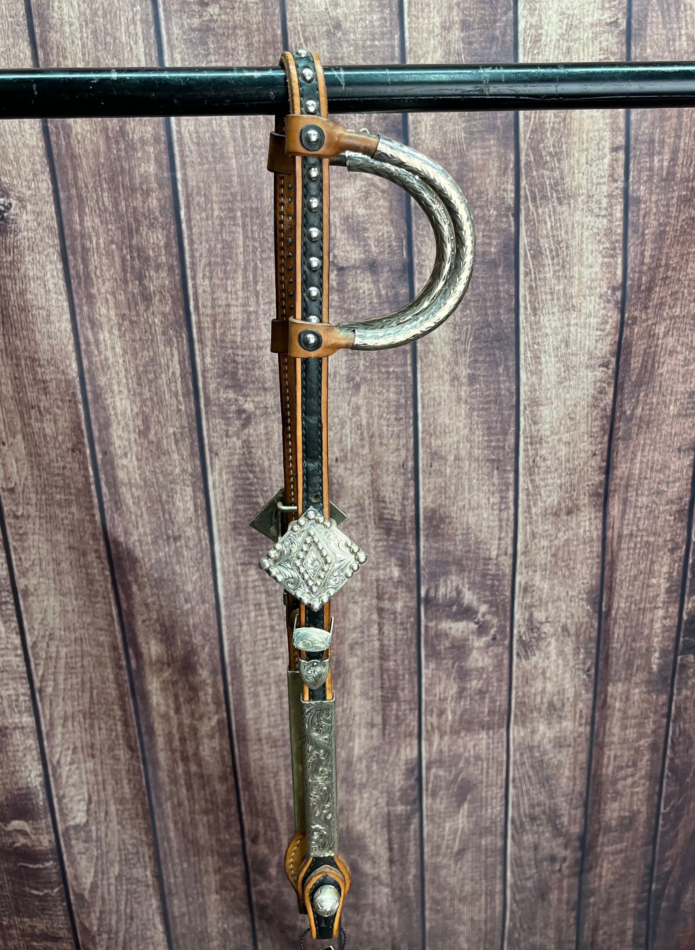 Sterling Overlay Headstall Used #56