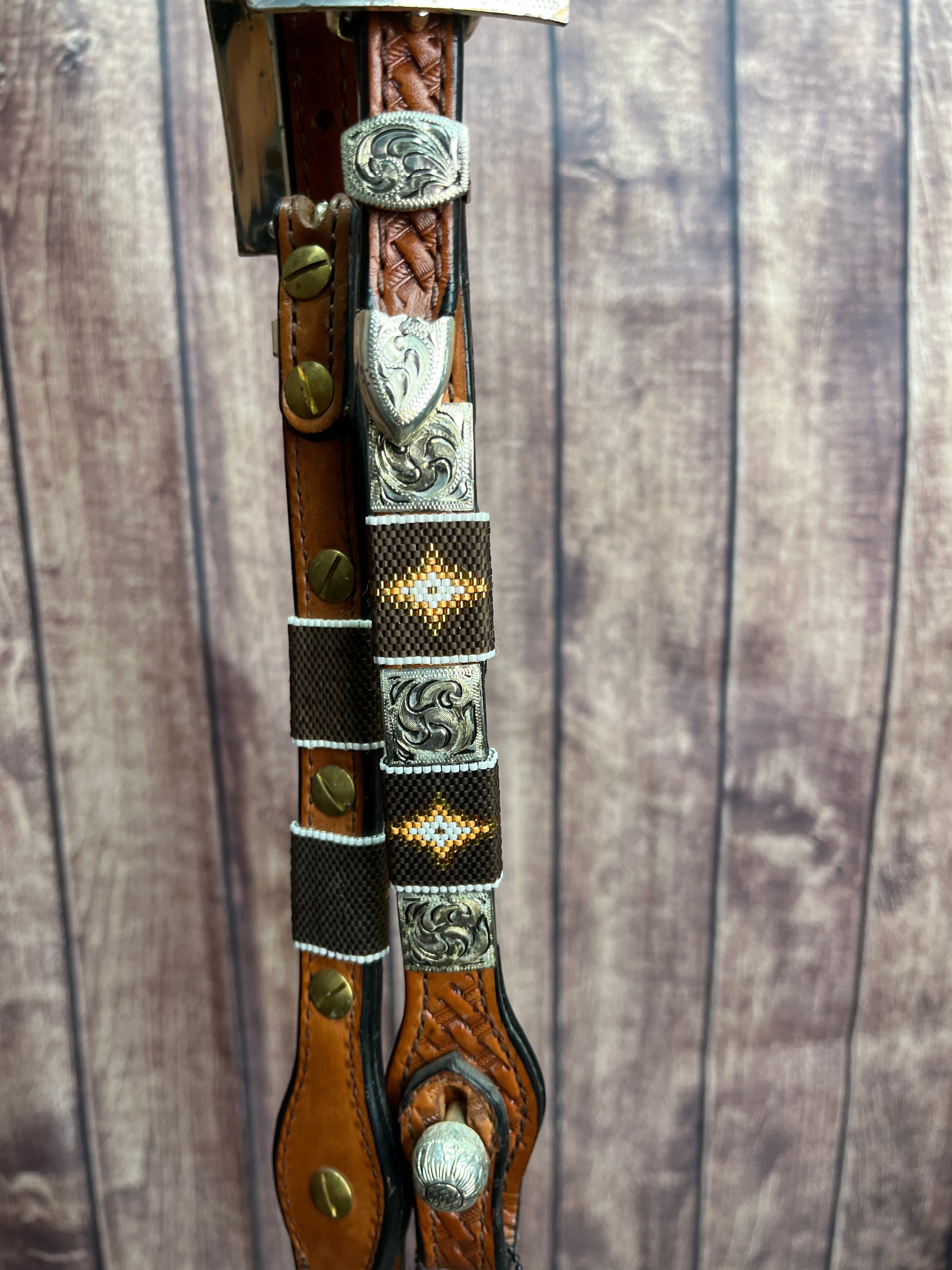 Santana Beaded Headstall #77