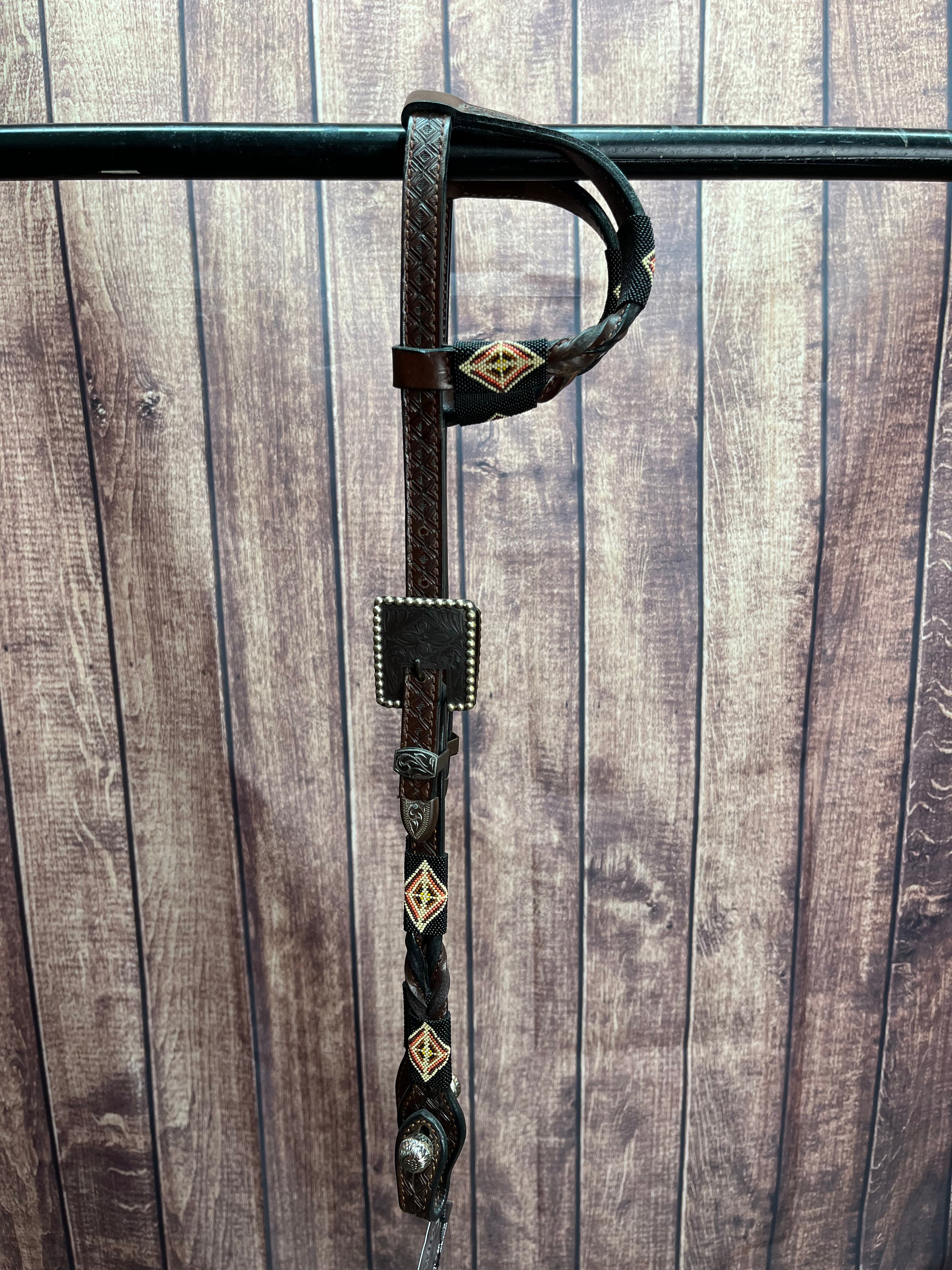 Santana Beaded Headstall #111