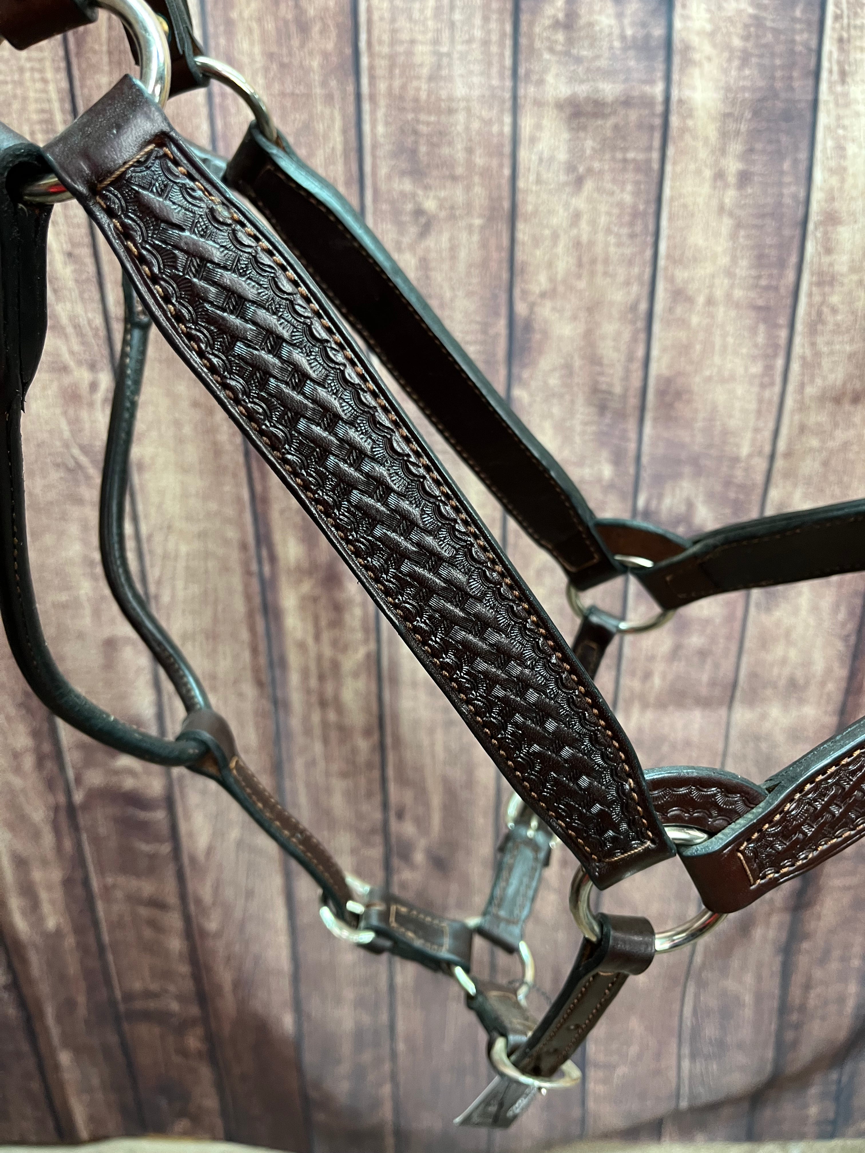 Tooled Halter #24 Lg Horse