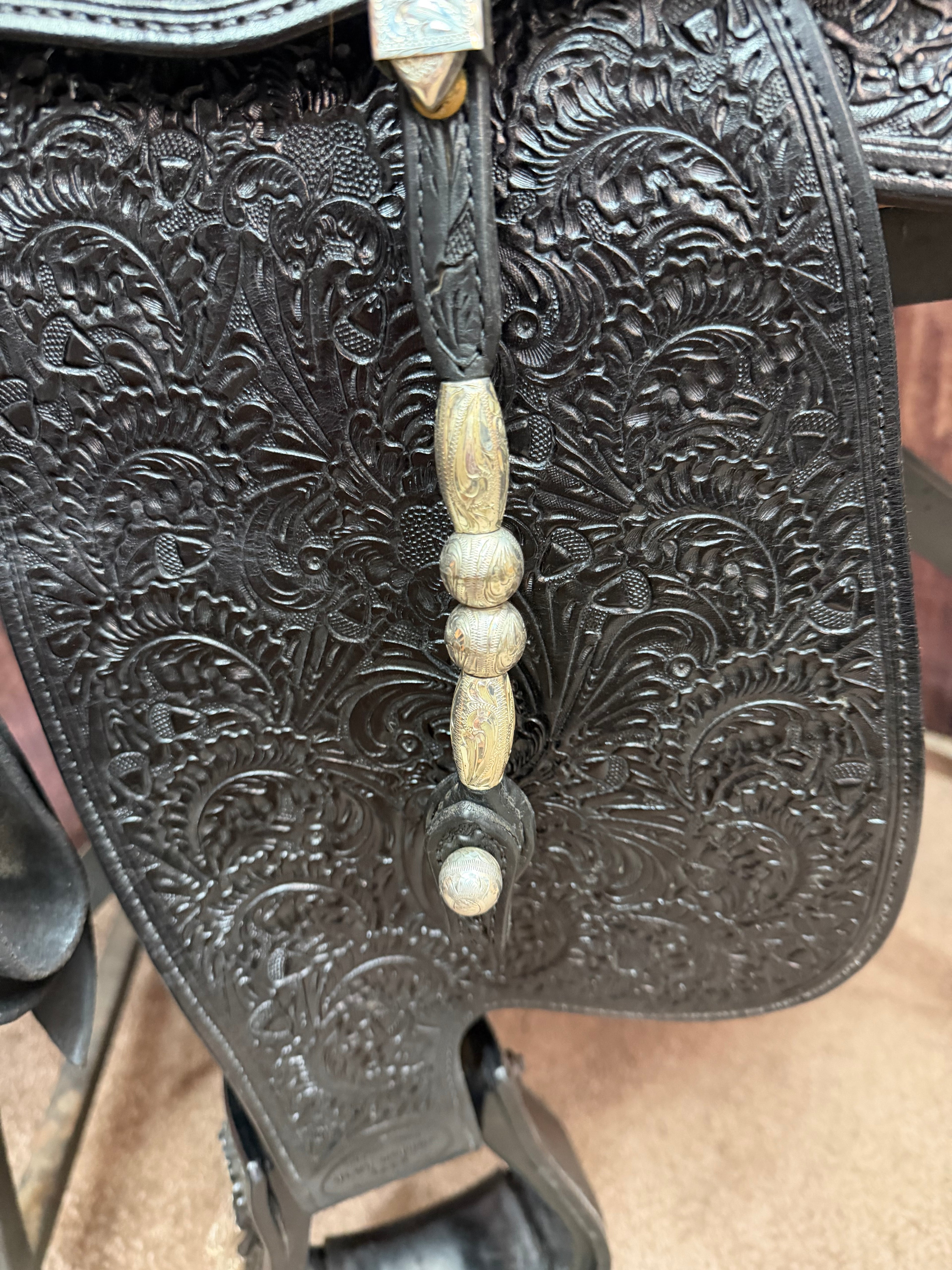 Kathy's Sterling Overlay Headstall Used