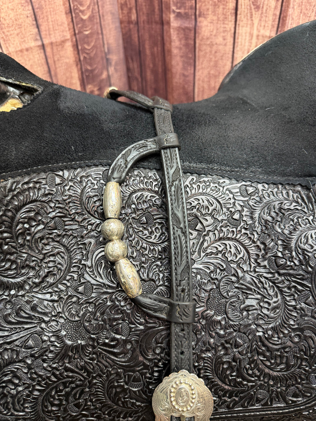 Kathy's Sterling Overlay Headstall Used