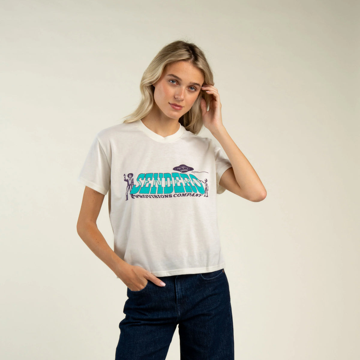 Cowboy Lift Off Boxy Tee