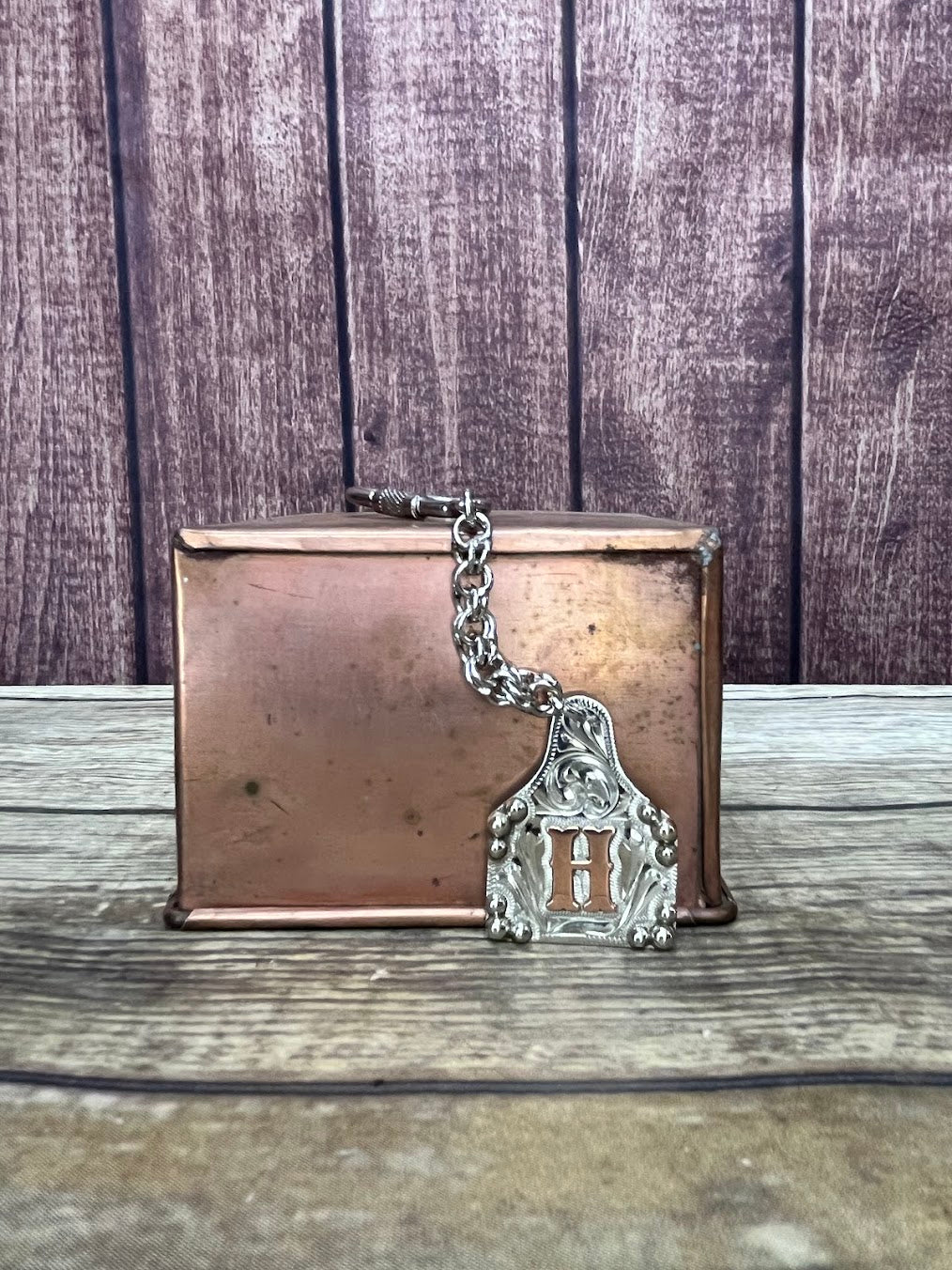 In-Stock Cow Tag Key Chain