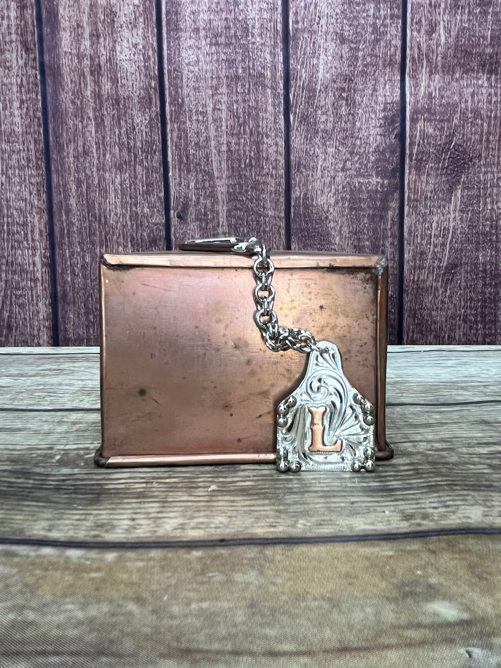 In-Stock Cow Tag Key Chain